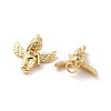 Angel Brass Pendants KK-G435-42G-3