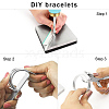 304 Stainless Steel Bangle Blanks LS-DIY-H134-02RG-4