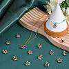80Pcs 8 Colors Rhinestone Pendants IFIN-SC0001-68-4