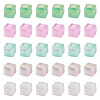 50Pcs 5 Colors Electroplate Opaque Glass Beads EGLA-TA0013-16-1