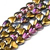 Electroplate Glass Beads Strands EGLA-S188-13-C03-1