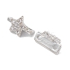 Rack Plating Brass Pave Cubic Zirconia Slide Charms KK-G464-02P-3