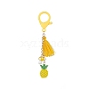 Pineapple Handmade Loom Pattern Seed Beads Pendant Decorations HJEW-MZ00011-1