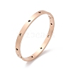 Hollow Star 304 Stainless Steel Hinged Bangles BJEW-L610-20RG-4