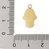 304 Stainless Steel Enamel Pendants STAS-P377-11G-C-3