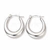 Non-Tarnish 304 Stainless Steel Chunky Oval Hoop Earrings for Women EJEW-F283-08P-1