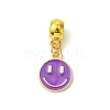 Golden Tone Alloy Enamel European Dangle Charms PALLOY-JF03235-2