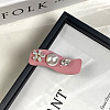 Wave Shaped Cloth & Iron Alligator Hair Clips for Women Girls PW-WG9EB75-01-1