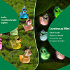 60Pcs 12 Colors Luminous Transparent Resin Pendants CRES-SZ0001-38-3