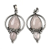 Natural Rose Quartz Pendants G-F766-04AS-02-1