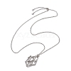 304 Stainless Steel Cable Chain Macrame Pouch Slider Necklace Making NJEW-JN05068-02-1