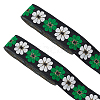 Ethnic Style Embroidery Polyester Ribbons OCOR-WH0070-10F-03-1