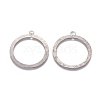 201 Stainless Steel 2-Loop Link Pendants STAS-L234-018P-2