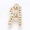 Brass Letter Pendants KK-P150-03G-R-2