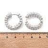 Brass Micro Pave Cubic Zirconia Huggie Hoop Earrings EJEW-K083-37P-B-3