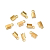 Ion Plating(IP) 304 Stainless Steel Folding Crimp Cord Ends X-FIND-Q118-01G-03-1