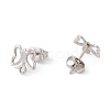 201 Stainless Steel Stud Earring Findings EJEW-A071-25P-2