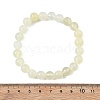 Natural New Jade Beaded Stretch Bracelets BJEW-Q692-44-8mm-2