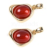 Natural Carnelian(Dyed & Heated) Pendants KK-U043-52G-02-1