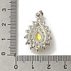 Rack Plating Brass Micro Pave Cubic Zirconia Pendant KK-H485-39P-02-3