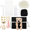 DIY Polycotton Braided Women's Crossbody Handbag Making Kits DIY-WH0349-353B-1
