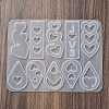 Heart Earrings Pendants DIY Silicone Mold DIY-Q033-06A-4