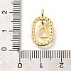 Brass Micro Pave Cubic Zirconia Pendants ZIRC-P123-01G-D01-3