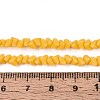 Frosted Opaque Glass Beads Strands GLAA-N017-4mm-22-2
