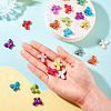35Pcs Synthetic Turquoise Dyed Butterfly Charms PALLOY-TAC0120-6