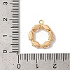 Brass Micro Pave Clear Cubic Zirconia Pendants KK-M294-04G-3