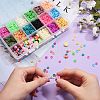 126g 15 Colors Handmade Polymer Clay Beads CLAY-SZ0001-32-6