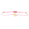 Valentine's Day Nylon Cord Braided Bracelets VO3472-4-1