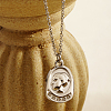 Elegant Vintage Stainless Steel Portrait Pendant Necklace for Women. XP9608-2-1