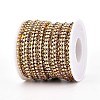Iron Rhinestone Cup Chains CH-T006-04G-05-2