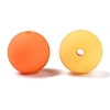 Rubberized Style Imitated Silicone Acrylic Beads MACR-T048-01B-16-2