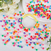 SUNNYCLUE 800Pcs 8 Colors Opaque Plastic Beads KY-SC0001-86-4