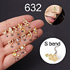 20G Titanium Steel Cubic Zirconia Fishtail Nose Rings WG80602-38-1