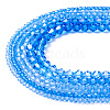 12 Strands 3 Styles Gradient Color Baking Paint Glass Bead Strands DGLA-TA0001-21A-1