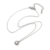 201 Stainless Steel Cable Chain Necklaces NJEW-L124-013P-2