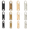 HOBBIESAY 24Pcs 12 Styles Detachable Alloy Zipper Sliders Pendants FIND-HY0003-02-1