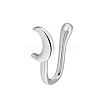 Moon Brass Clip-on Nose Septum Rings WG32032-15-1