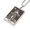 Non-Tarnish 304 Stainless Steel Tarot Pendant Necklaces NJEW-A026-01P-06-2