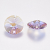 Faceted Glass Rhinestone Charms RGLA-F049-12mm-371PS-2