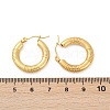 304 Stainless Steel Hoop Earrings for Women EJEW-U046-03G-5