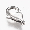 Tarnish Resistant Polished 316 Surgical Stainless Steel Lobster Claw Clasps STAS-Z013-06D-3