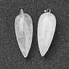 Natural Quartz Crystal Pointed Pendants G-F705-01O-P-2