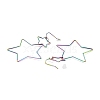 Interlock Double Open Star Dangle Earrings EJEW-C007-01M-2