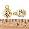 Long-Lasting Plated Brass Pendants KK-K387-05B-G-3