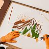 Plastic Reusable Drawing Painting Stencils Templates DIY-WH0202-260-5