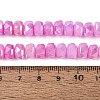 Electroplate Crackle Imitation Jade Glass Beads Strands EGLA-Q135-01A-C10-4